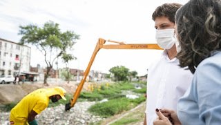 Operação inverno: prefeitura do Recife inicia limpeza de canais; João Campos acompanha o trabalho de perto Operação inverno: prefeitura do Recife inicia limpeza de canais; João Campos acompanha o trabalho de perto