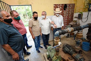 Gravatá | Neném de Uruçu acompanha prefeito Joselito Gomes em visita ao sistema de abastecimento de água de Uruçu-Mirim