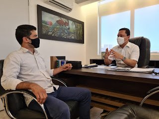 André Ferreira e Marlos se reúnem para discutir eleição de Maraial