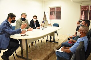 Erick Lessa realiza reunião com loteiros e presidente da EPTI