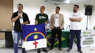 Em Brasília, Sargento Rodolfo participa de convenção do movimento Pró-Armas; agenda marca início de pré-campanha para deputado federal