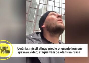 Ucrânia: míssil russo atinge prédio enquanto homem gravava vídeo