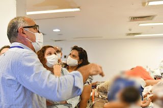 MPPE vistoria ala do HR onde ocorreu incidente e ouve explicações do diretor do hospital