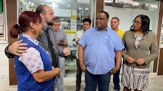 Esteves Jacinto e Viviane Trindade levam ‘Caravana 28’ ao mercado da Encruzilhada e conversam com comerciantes e clientes