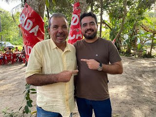 Hélio Guabiraba comemora apoio de Jemerson da Saúde