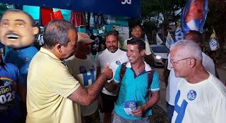 Candidato a deputado Hélio Guabiraba agradece recepção dos olindenses