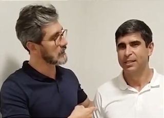Lessa recebe apoio do pastor Arthur Pereira, líder da Igreja do Amor