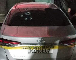 Oficial de justiça baleado na cabeça dentro do carro por motociclista no Recife tem morte cerebral