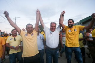 Augusto Coutinho recebe apoio de Charles, Barreto e Neto Barreto em Joaquim Nabuco