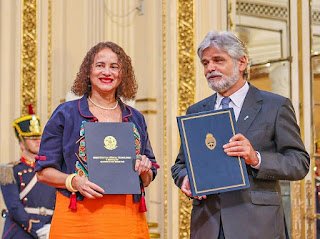 Compondo a comitiva do presidente Lula, Luciana Santos participa da primeira agenda internacional como ministra