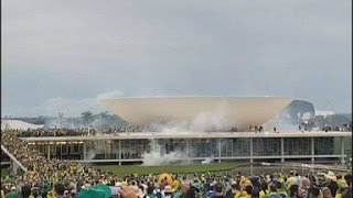 Fantástico mostra imagens inéditas dos ataques extremistas em Brasília
