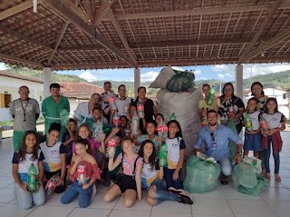 Estudantes de Bonito recolhem meia tonelada de plástico em gincana promovida pela Compesa