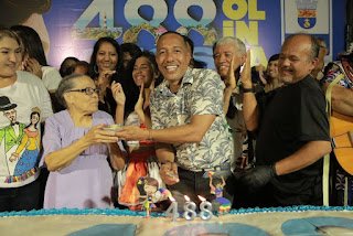 Bolo com mais de 400 quilos e clima de Carnaval são o destaque do aniversário de Olinda