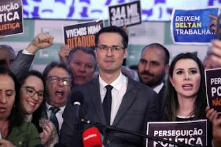 “Para tristeza da esquerda, voltei”, diz Dallagnol, de volta ao Brasil