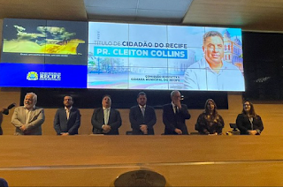 Promotora Dalva Cabral representa o PGJ em evento que concede título de cidadão recifense ao Deputado Cleiton Collins