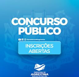 CONCURSO – Prefeitura de Agrestina abre concurso com mais de 250 vagas