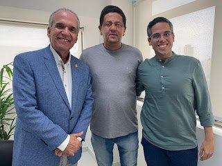 Em agenda com Senador e deputado estadual, Saulo Holanda busca recursos para Olinda