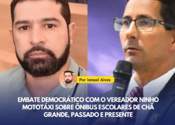 Embate democrático com o vereador Ninho Mototáxi sobre ônibus escolares de Chã Grande, passado e presente