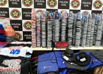 Ação apreende duas toneladas de produtos falsos com marca Rock in Rio