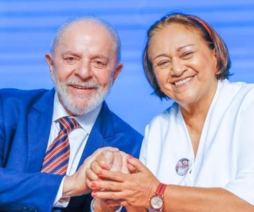 Ricardo Stuckert/PR Natal (RN), 16/10/2024 - Presidente da República, Luiz Inácio Lula da Silva e a governadora do Rio Grande do Norte, Fátima Bezerra, durante a cerimônia de anúncio de investimentos do Governo Federal no Rio Grande do Norte, no Auditório da Escola de Governo do Rio Grande do Norte. Foto: Ricardo Stuckert/PR