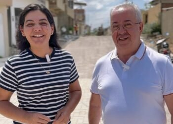 Gravatá: ao lado de Viviane Facundes, Joselito Gomes acompanha pavimentação de ruas no Bairro Princesa de Gales