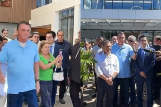 Bolsonaro deixa o hospital após três semanas internado