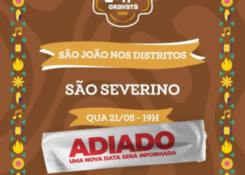 Chuva: Prefeitura adia programação de São João no distrito de São Severino, em Gravatá; nova data será informada