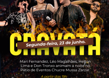 Gravatá tem programação de São João com Mari Fernandez, Léo Magalhães, Don Tronxo e Helton Lima na segunda-feira (23)