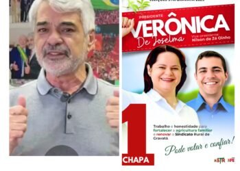 Verônica de Joselma larga na frente e lança campanha à presidência do STR de Gravatá com apoio do Senador Humberto Costa