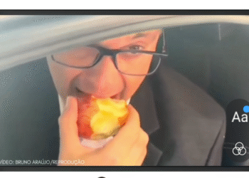 Após prisão, Gilson Machado aparece comendo maçã e alega: “não matei, não trafiquei drogas; não tive acesso a nenhuma prova”
