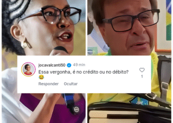 Jô Cavalcanti ironiza vídeo de Gilson Machado tocando sanfona e cantando o hino nacional: “E a vergonha, vai passar no crédito ou no débito?”