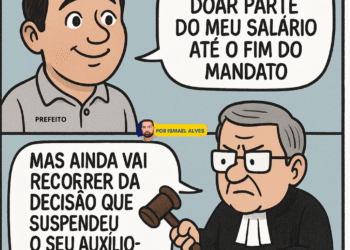 Depois do polêmico auxílio-alimentação de R$ 5 mil barrado pela justiça, prefeito de Garanhuns diz que doará parte do seu salário até término do mandato Depois do polêmico auxílio-alimentação de R$ 5 mil barrado pela justiça, prefeito de Garanhuns diz que doará parte do seu salário até término do mandato
