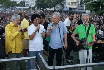Com artistas, atos da esquerda reúnem 43 mil em SP e 42 mil no Rio