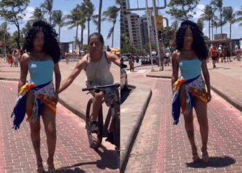 Recife: para o advogado do tarado da bicicleta, homem passou a mão na bunda de modelo porque “desequilibrou da bike”