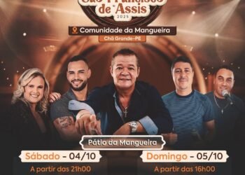 1ª Festa de São Francisco de Assis promete animar Chã Grande no final de semana; evento acontece no Sítio Mangueira