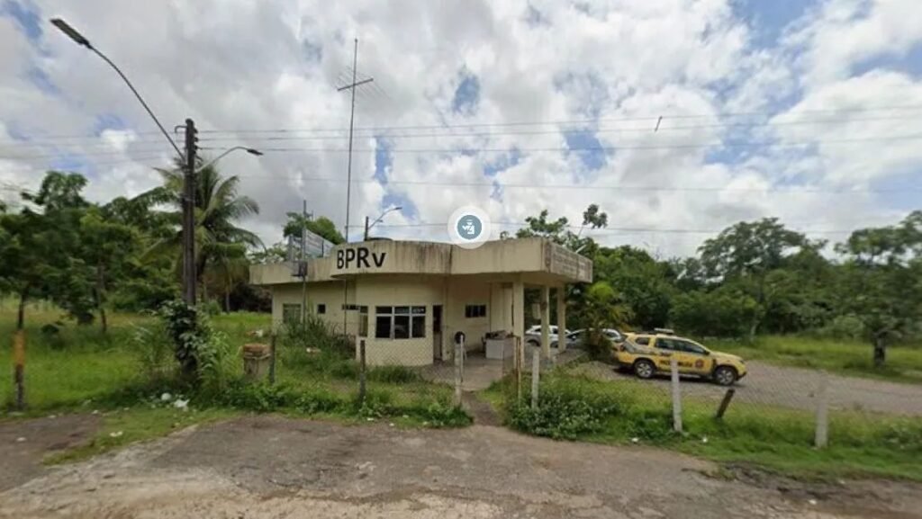 Fachada do posto policial do BPRV no Cabo de Santo Agostinho, onde mulher denunciou estupro durante blitz policial