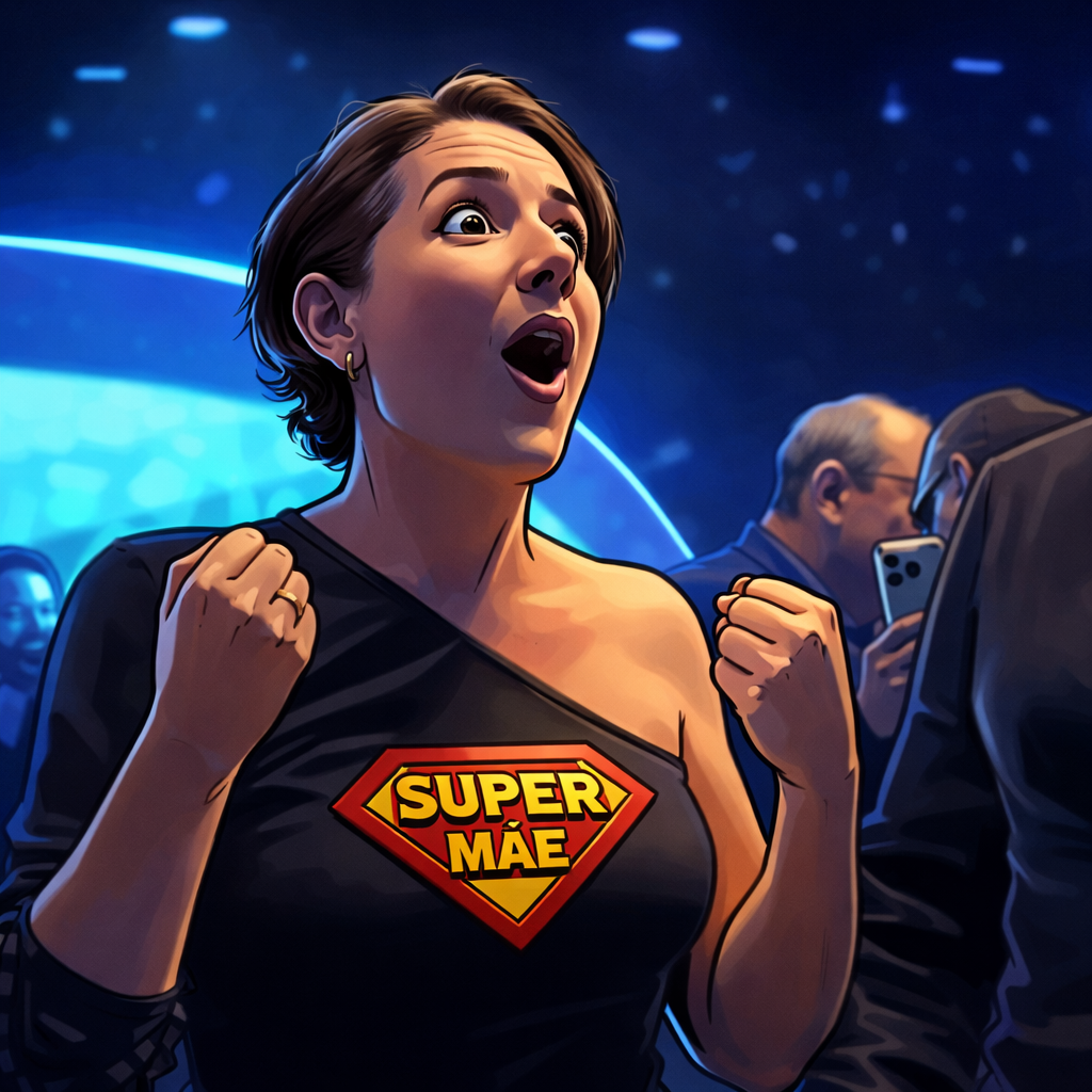 Supermãe protesta durante formatura do Colégio Madre de Deus