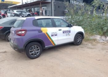 A polêmica troca do azul da bandeira de Pernambuco pelo roxo de Raquel Lyra nos carros da Secretaria da Mulher