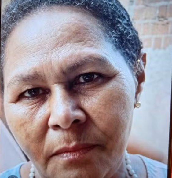 Retrato em close de Amenaide Maria da Silva, de 70 anos, vítima de homicídio no sitio Riacho do Mel em Gravatá.