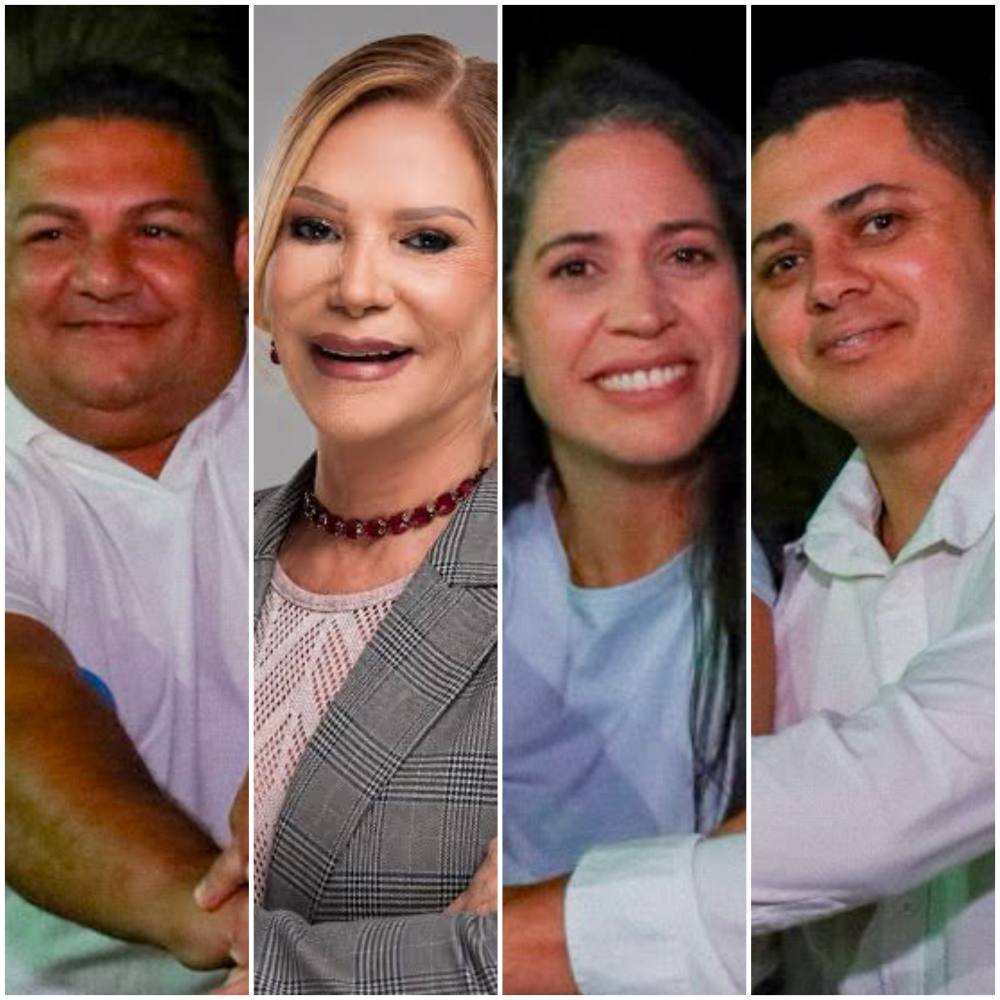 Wemerson da Vila, Socorrinho da Apami, Iza Arruda e Rogério do Maracujá em Chã Grande