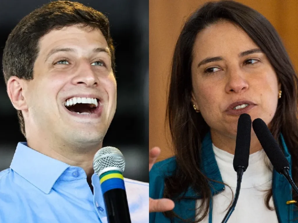 João Campos e Raquel Lyra em imagens que ilustram a disputa pelo Governo de Pernambuco nas eleições de 2026
