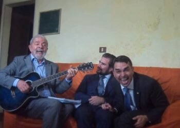 Senso de humor do brasileiro: IA recria o meme “Para nossa alegria” com Lula, Vorcaro e Flávio Bolsonaro