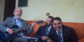 Senso de humor do brasileiro: IA recria o meme “Para nossa alegria” com Lula, Vorcaro e Flávio Bolsonaro